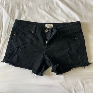 O'neill black denim shorts